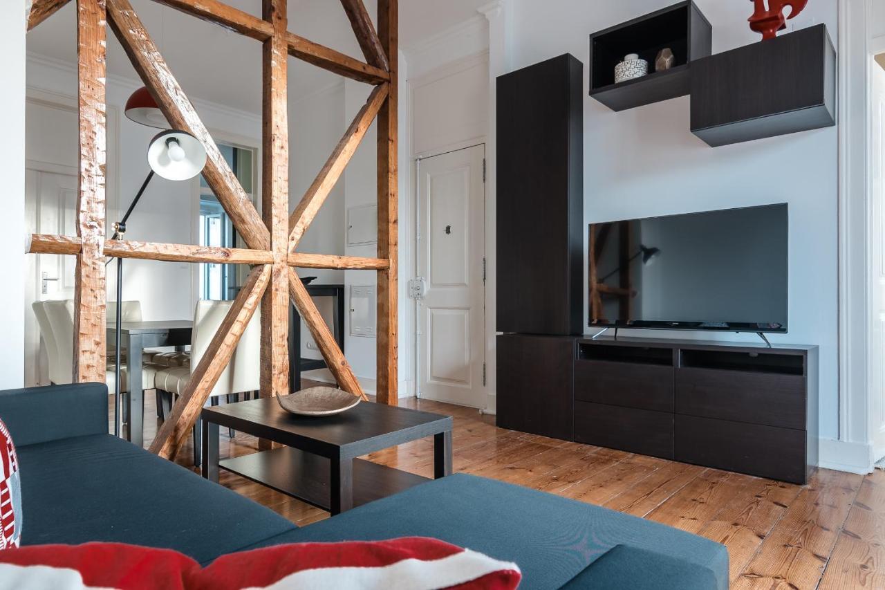 Lisboa Elegant 3 Bedroom Flat With View In Principe Real المظهر الخارجي الصورة